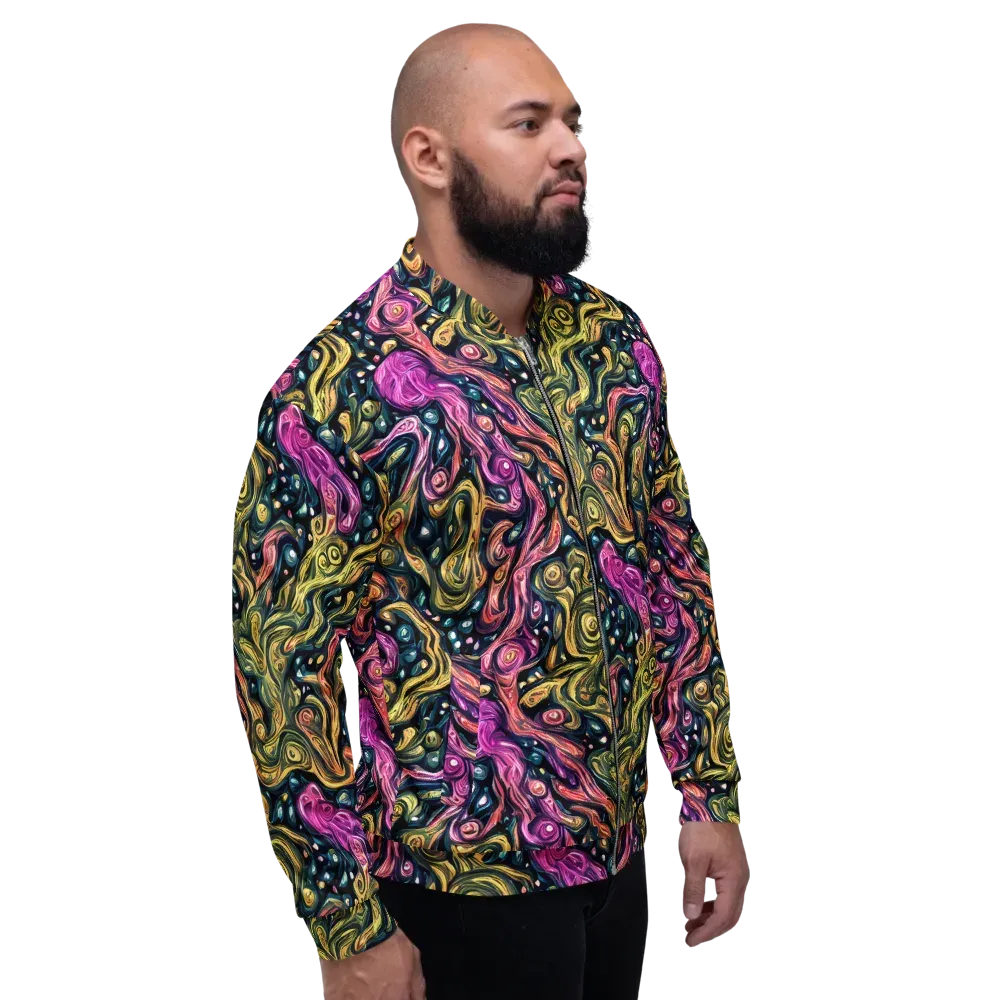 Prismatic Currents on Bomber Jacket — Right