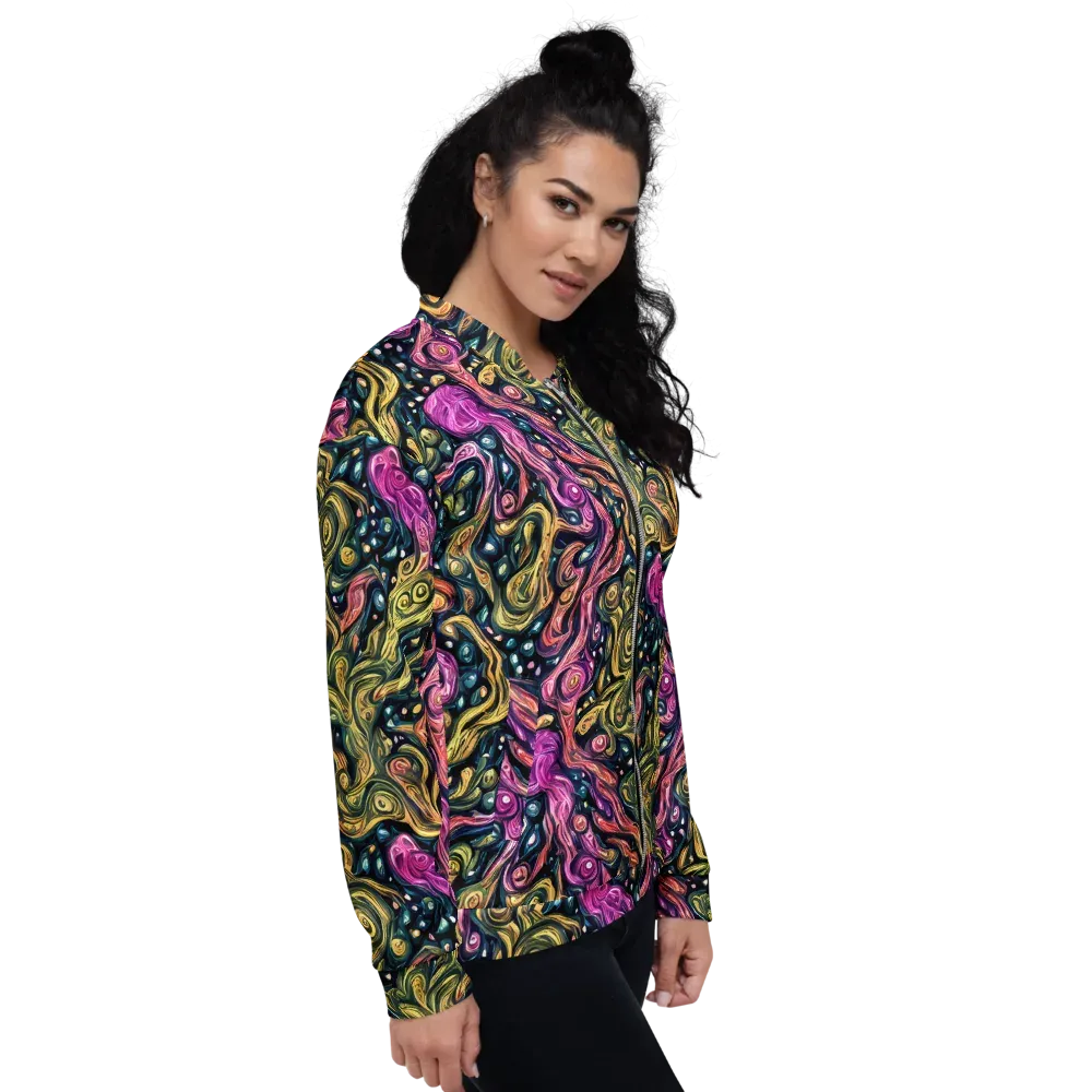 Prismatic Currents on Bomber Jacket — Right