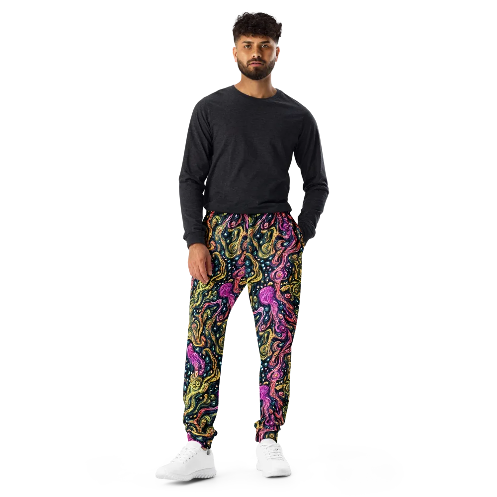 Prismatic Currents on Men's Joggers — Front
