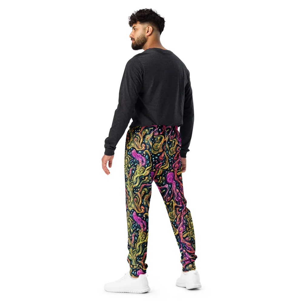 Prismatic Currents on Men's Joggers — Back