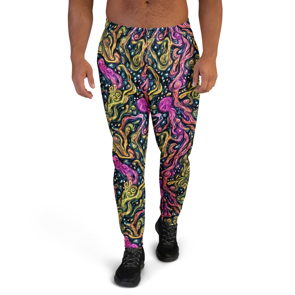 Prismatic Currents on Men's Joggers — Front