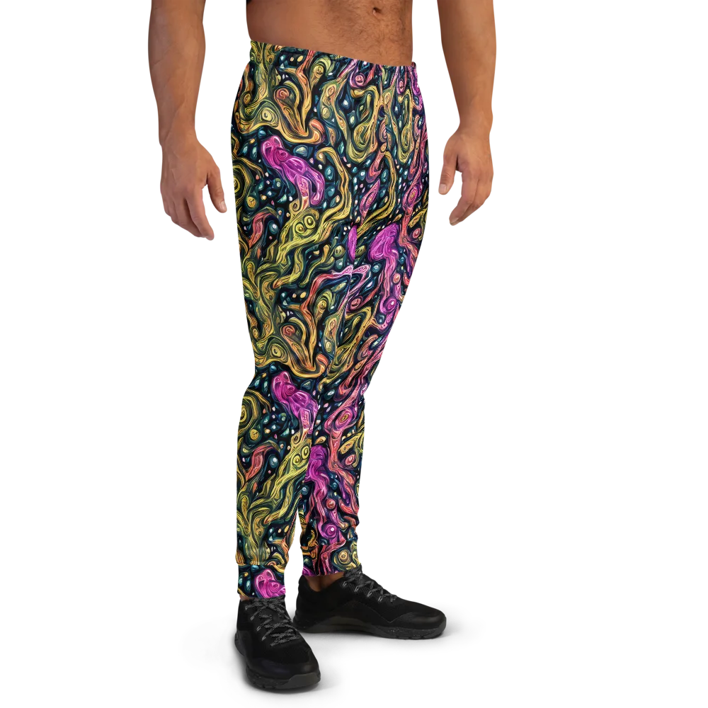 Prismatic Currents on Men's Joggers — Right