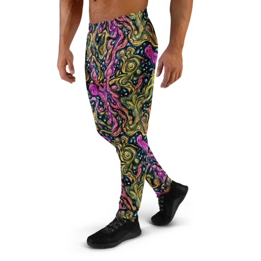 Prismatic Currents on a Men's Joggers