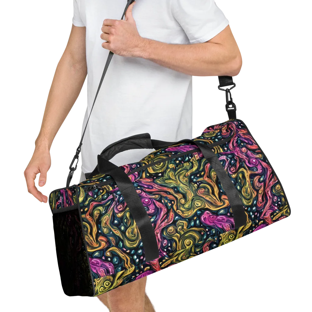 Prismatic Currents on Duffle Bag — Right Front