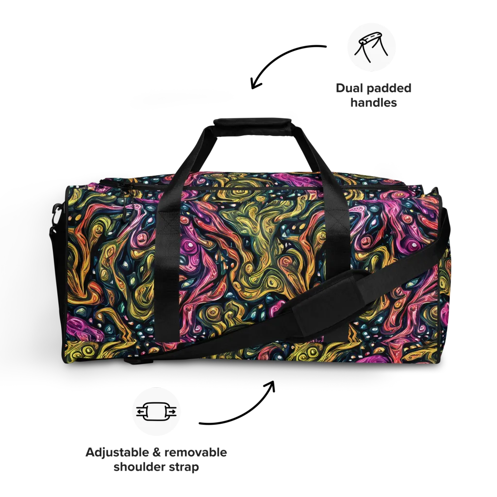 Prismatic Currents on Duffle Bag — Front