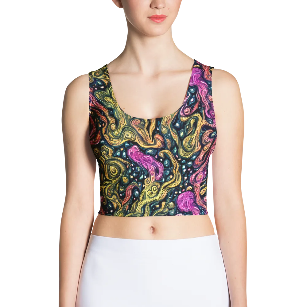 Prismatic Currents on Crop Top — Front