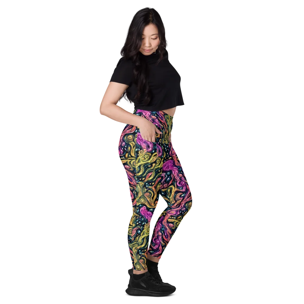 Prismatic Currents on Leggings with Pockets — Right