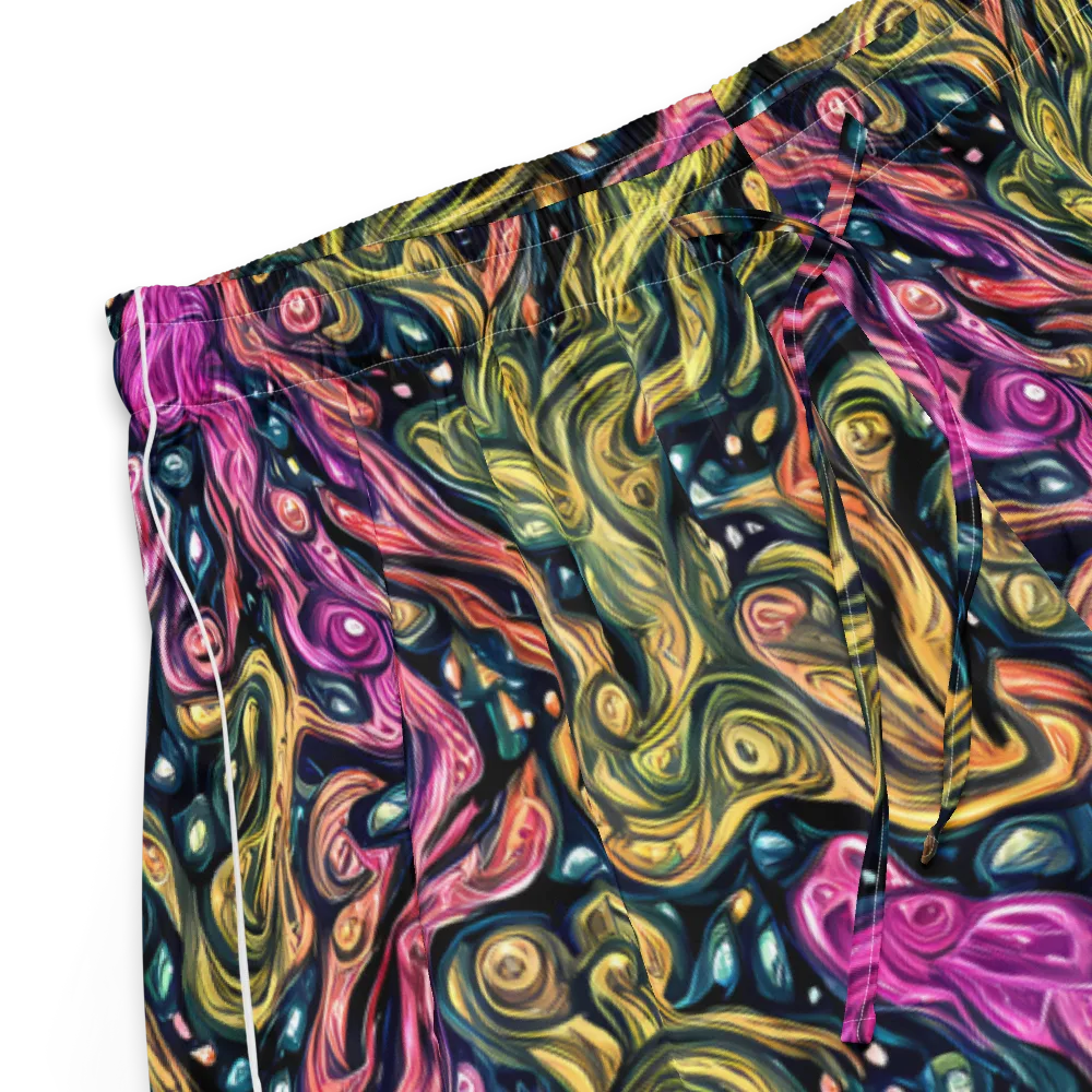 Prismatic Currents on Women's Pajama Shorts — Product details