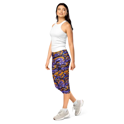 Psychedelic Alloy on a Capri Leggings