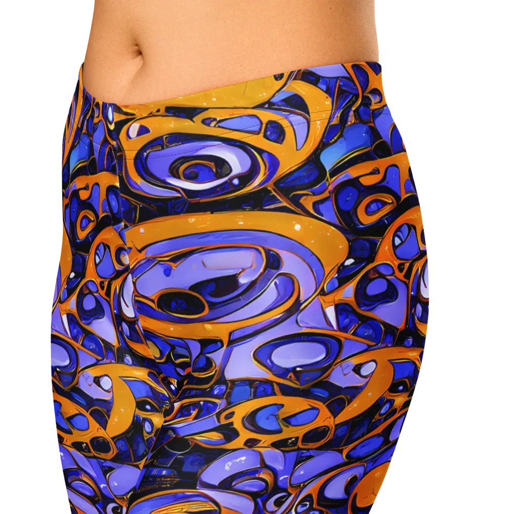 Psychedelic Alloy on Capri Leggings — Zoomed-in