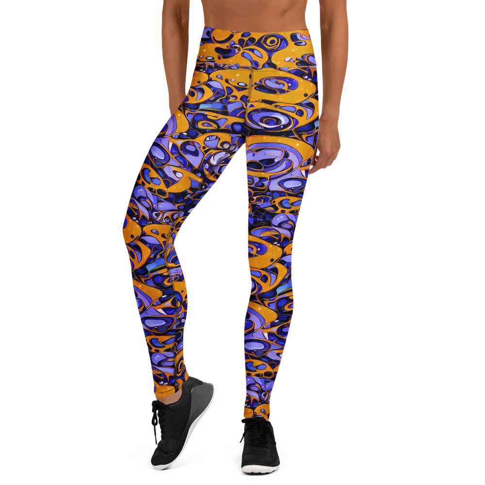 Psychedelic Alloy on Yoga Leggings — Front