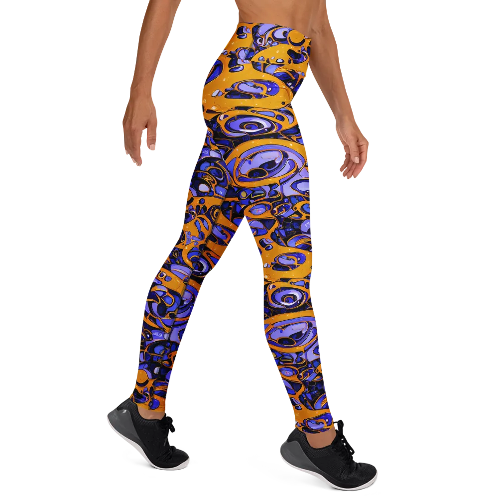 Psychedelic Alloy on Yoga Leggings — Right