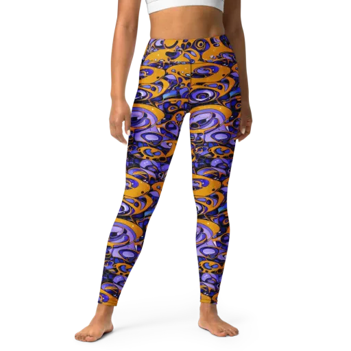 Psychedelic Alloy on a Yoga Leggings