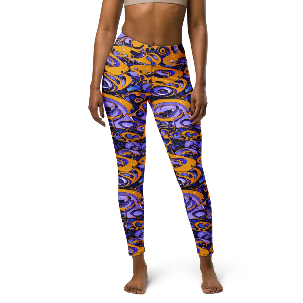 Psychedelic Alloy on Yoga Leggings — Front