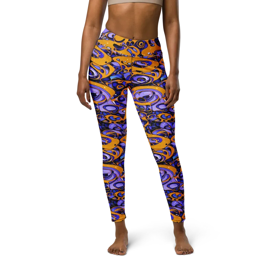 Psychedelic Alloy on Yoga Leggings — Front
