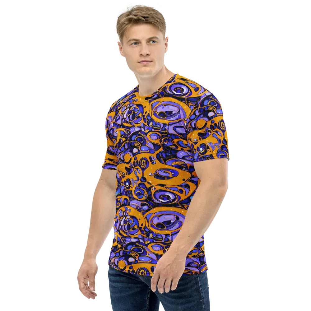 Psychedelic Alloy on Men's Crew Neck T-Shirt — Left