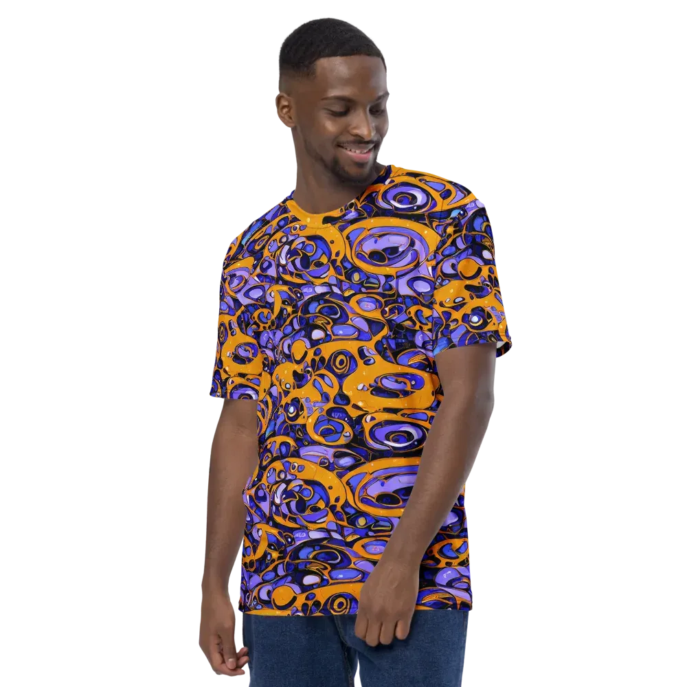 Psychedelic Alloy on Men's Crew Neck T-Shirt — Left