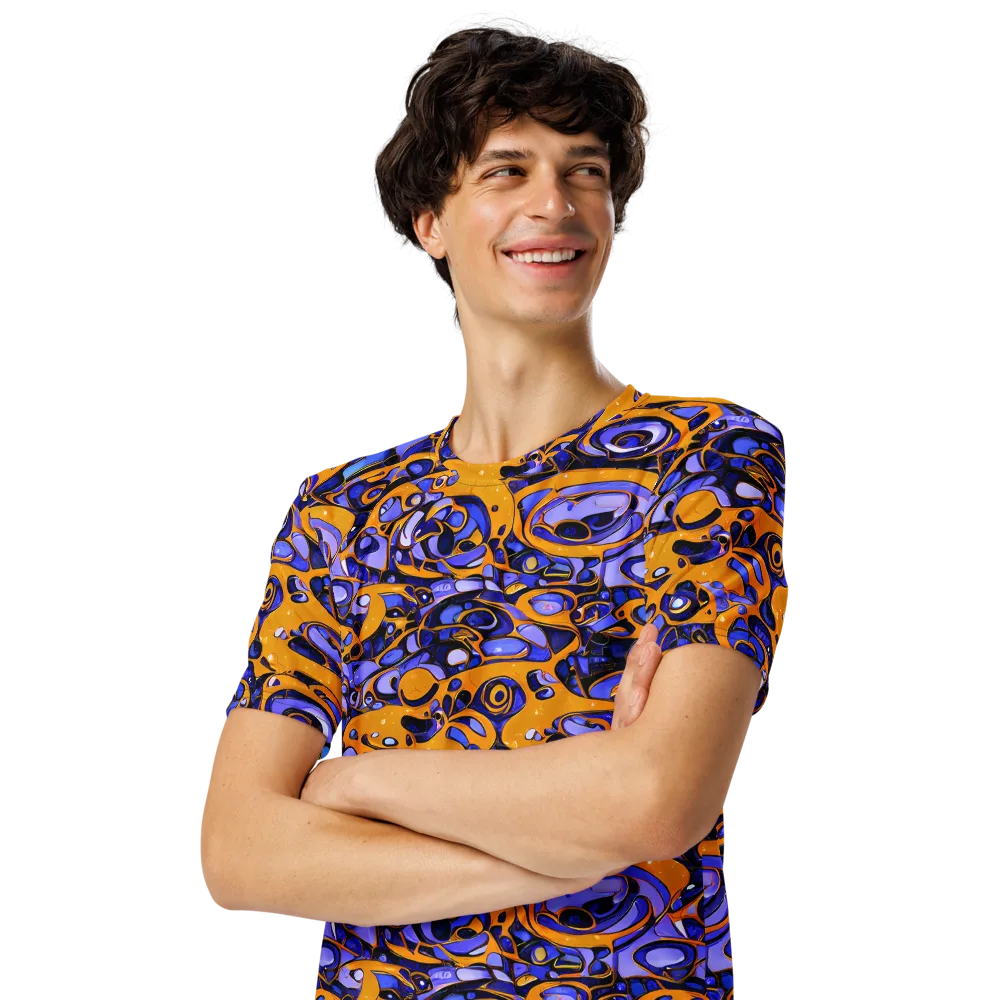 Psychedelic Alloy on Men's Crew Neck T-Shirt — Left Front