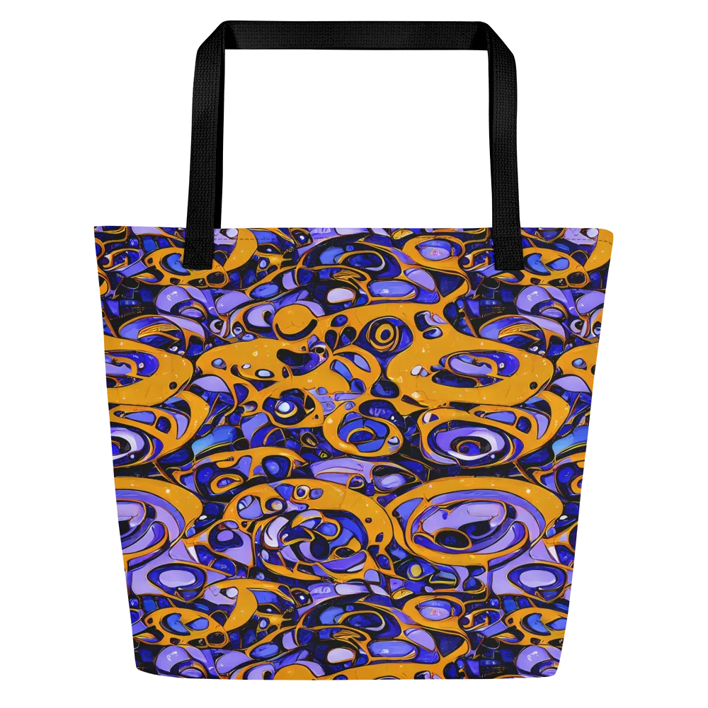 Psychedelic Alloy on Large Tote Bag W/ Pocket — Front