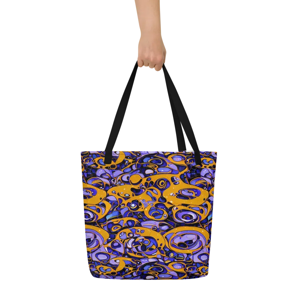 Psychedelic Alloy on Large Tote Bag W/ Pocket — Front