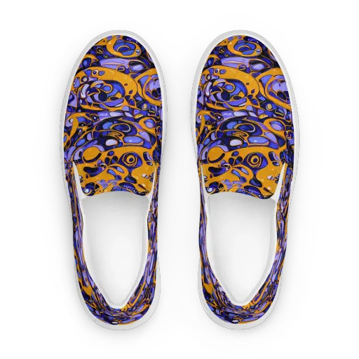 Psychedelic Alloy on a Women's Slip-On Canvas Shoes