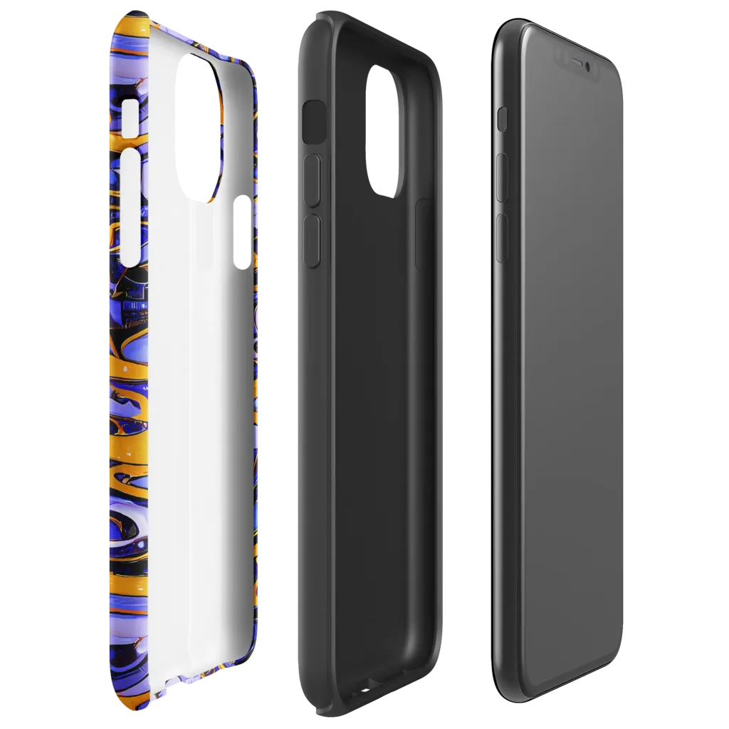 Psychedelic Alloy on Tough Case for iPhone® — Right