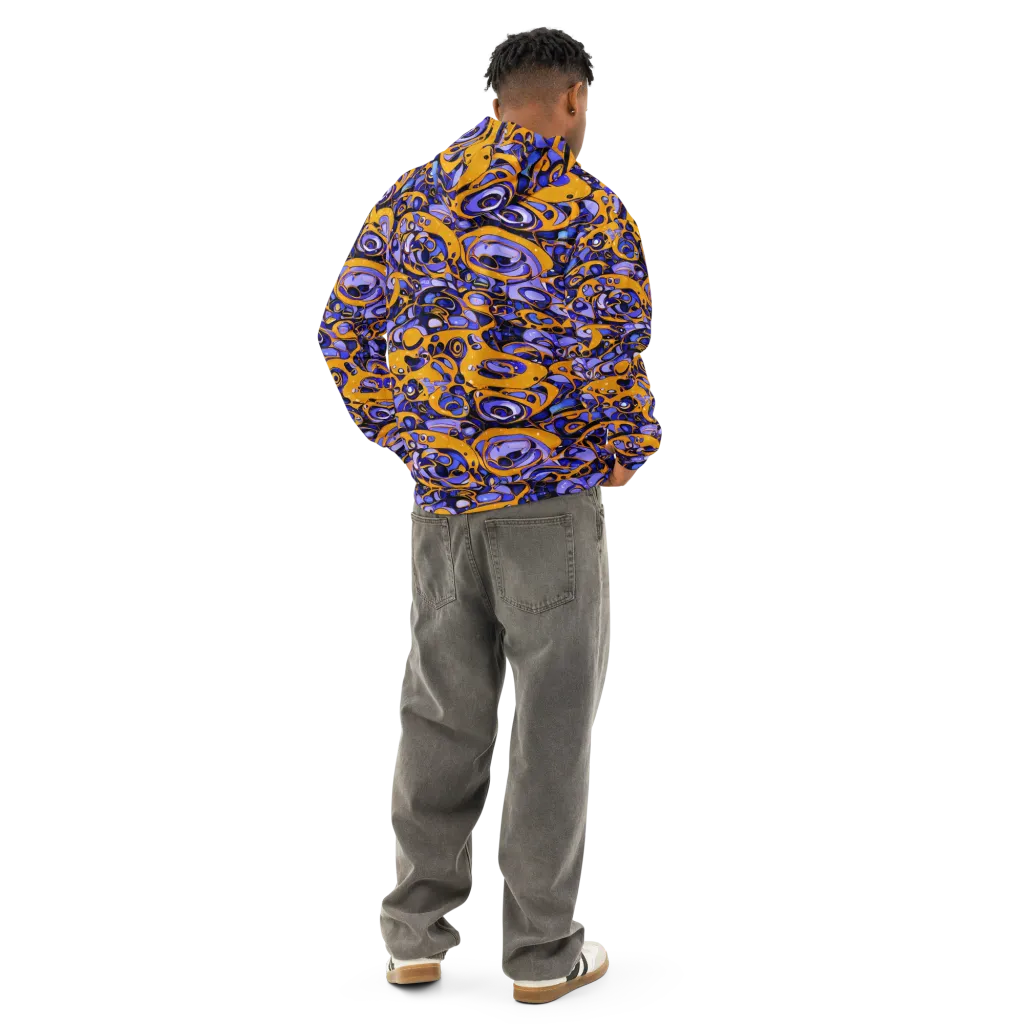 Psychedelic Alloy on Cotton Hoodie — Back