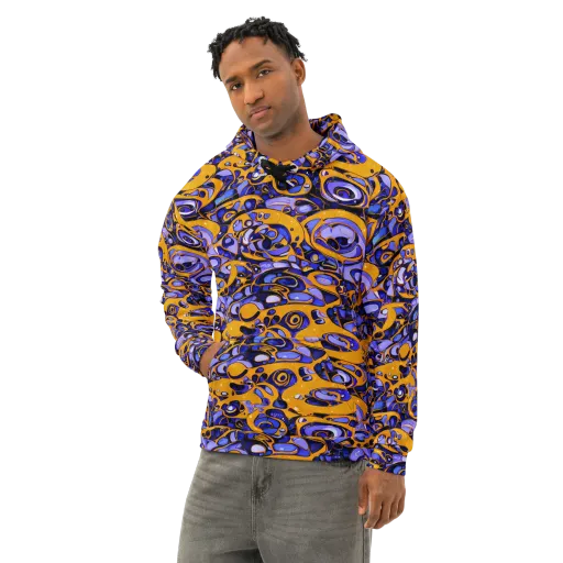 Psychedelic Alloy on a Cotton Hoodie