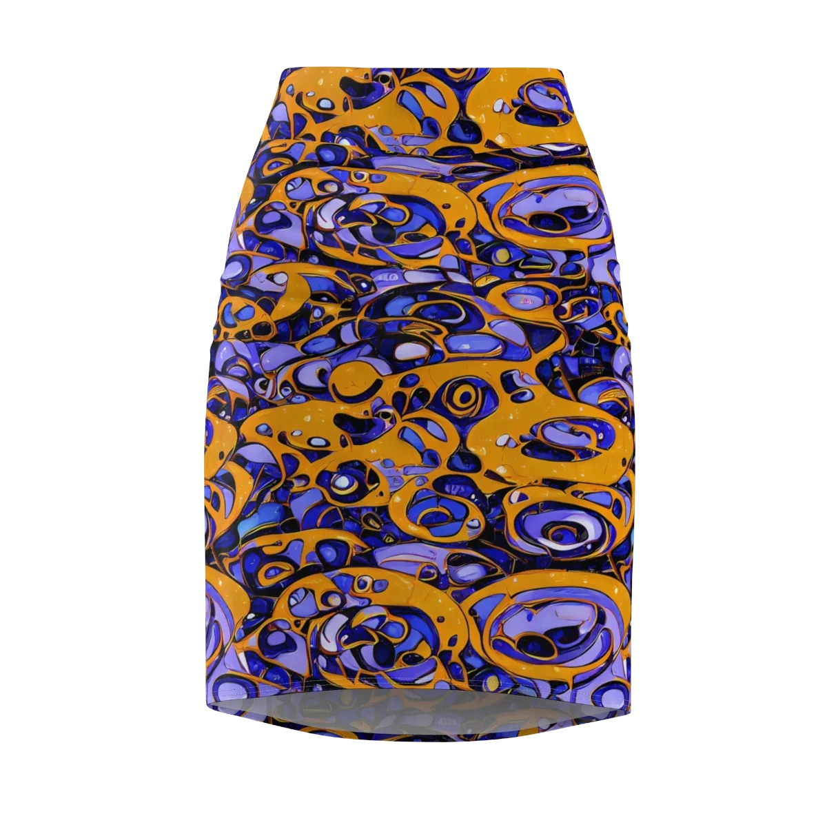 Psychedelic Alloy on Pencil Skirt — Front