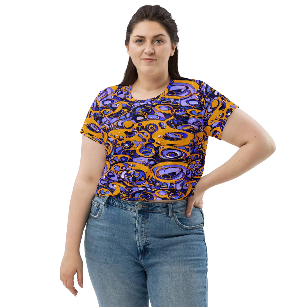 Psychedelic Alloy on Crop Tee — Front