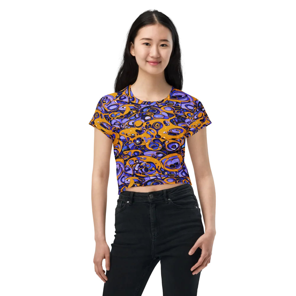Psychedelic Alloy on Crop Tee — Front