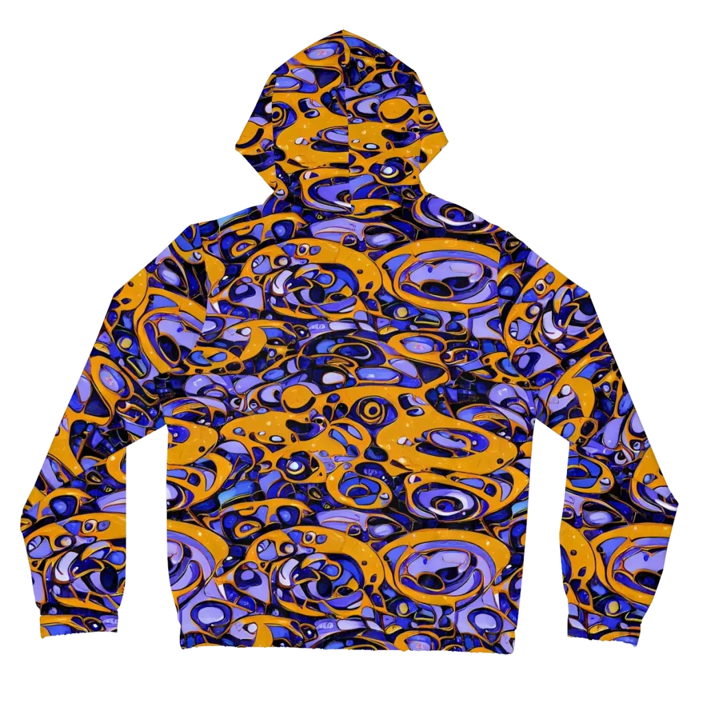 Psychedelic Alloy on Women's Full-Zip Hoodie — Back
