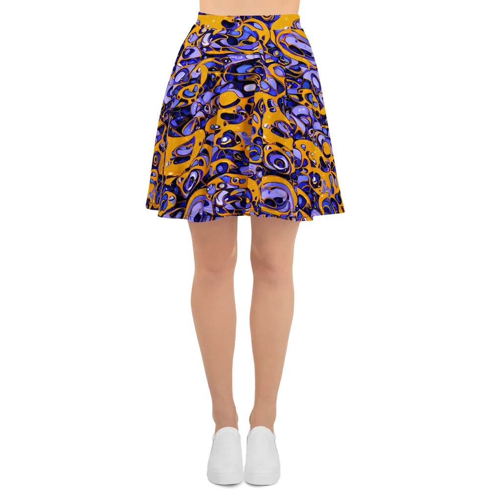 Psychedelic Alloy on Skater Skirt — Front