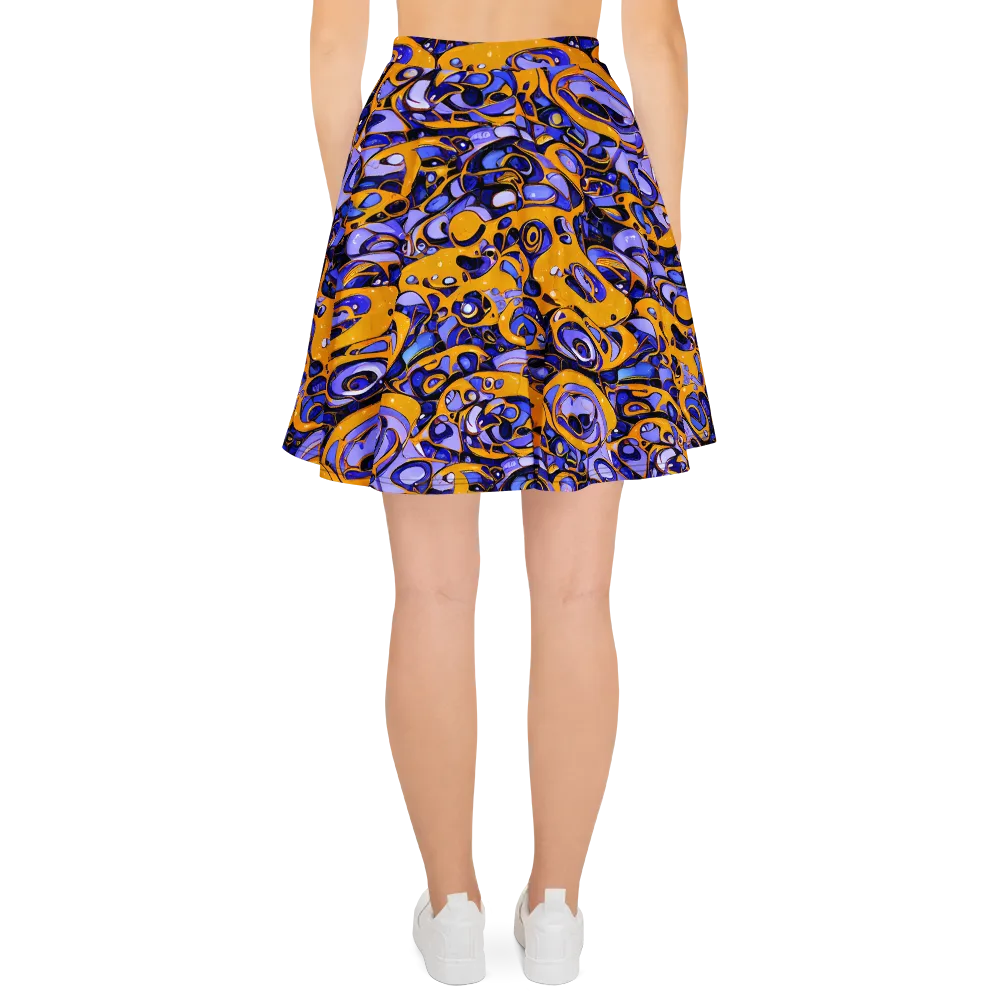 Psychedelic Alloy on Skater Skirt — Back