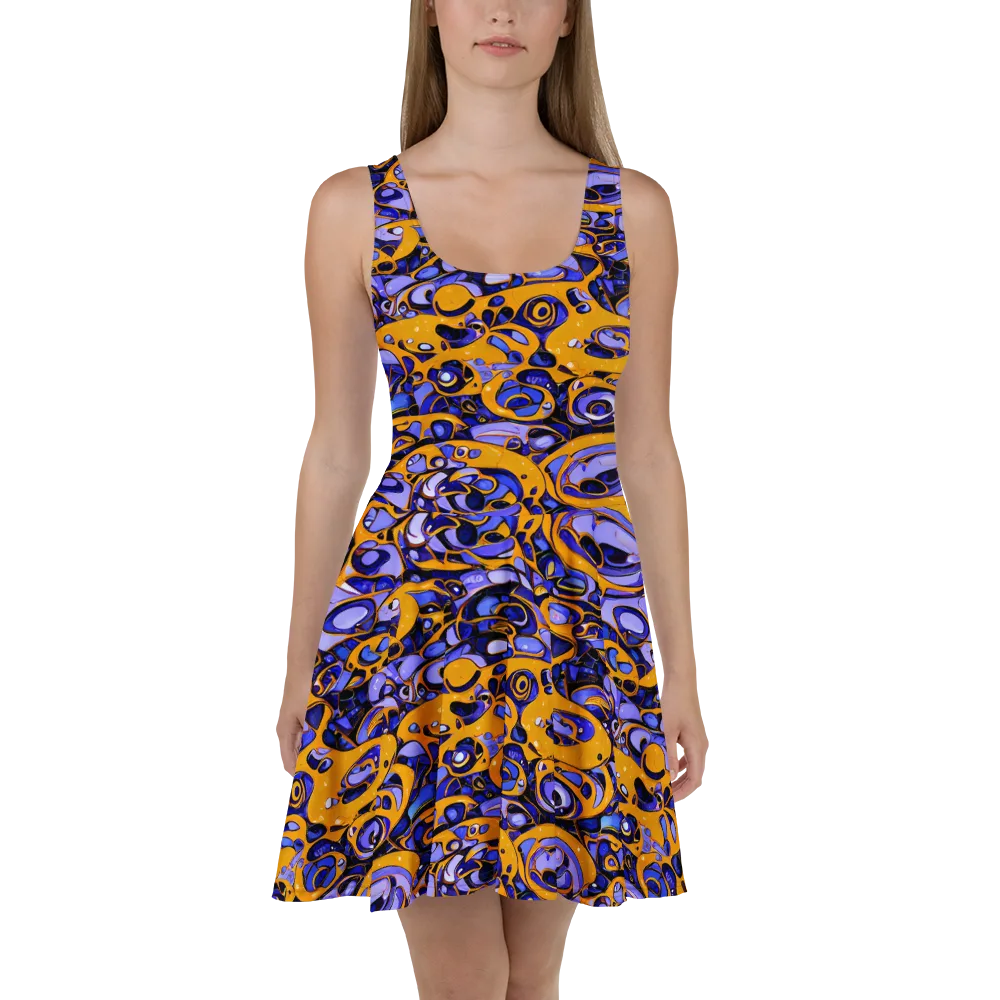 Psychedelic Alloy on Skater Dress — Front