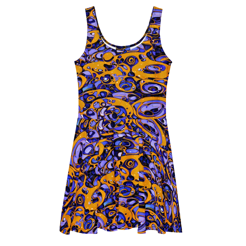 Psychedelic Alloy on Skater Dress — Front