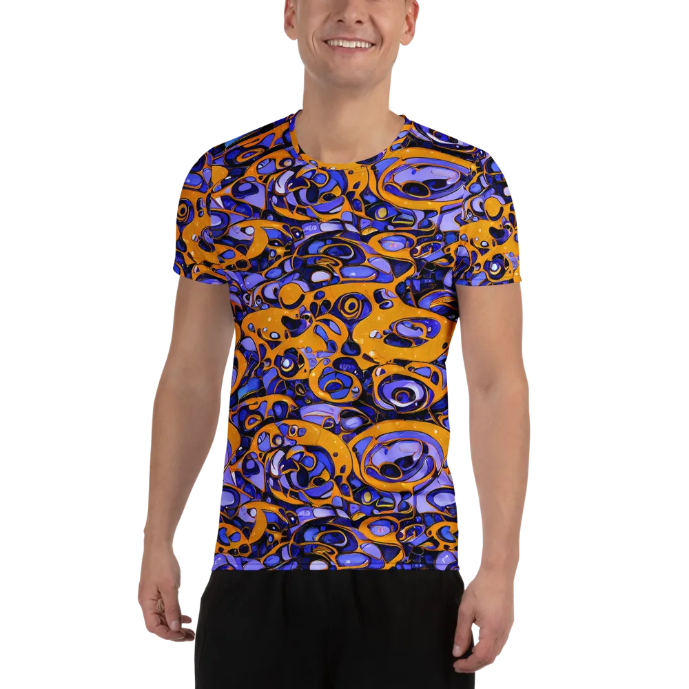 Psychedelic Alloy on Men's Athletic T-Shirt — Front