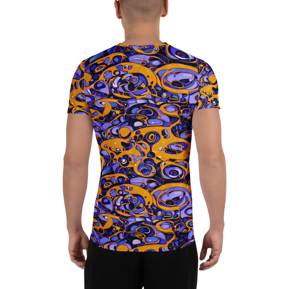 Psychedelic Alloy on Men's Athletic T-Shirt — Back