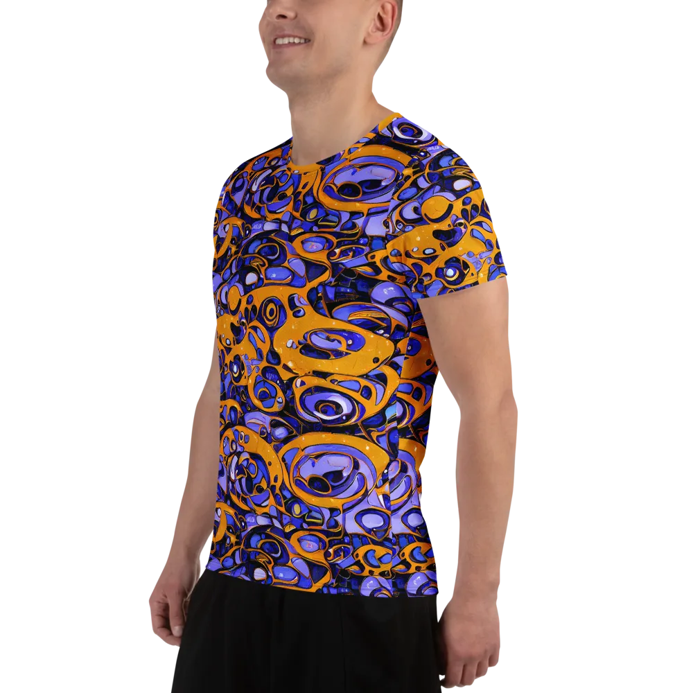 Psychedelic Alloy on Men's Athletic T-Shirt — Left
