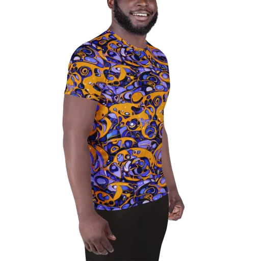 Psychedelic Alloy on a Men's Athletic T-Shirt