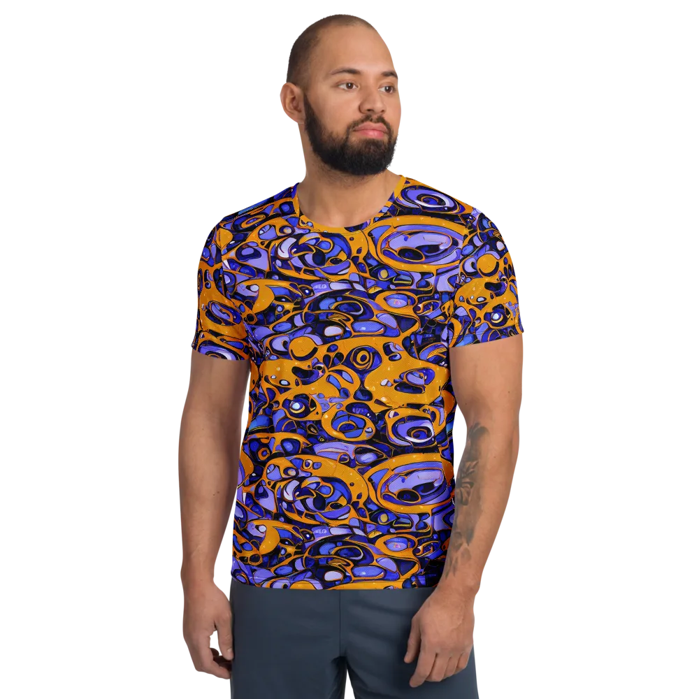 Psychedelic Alloy on Men's Athletic T-Shirt — Front