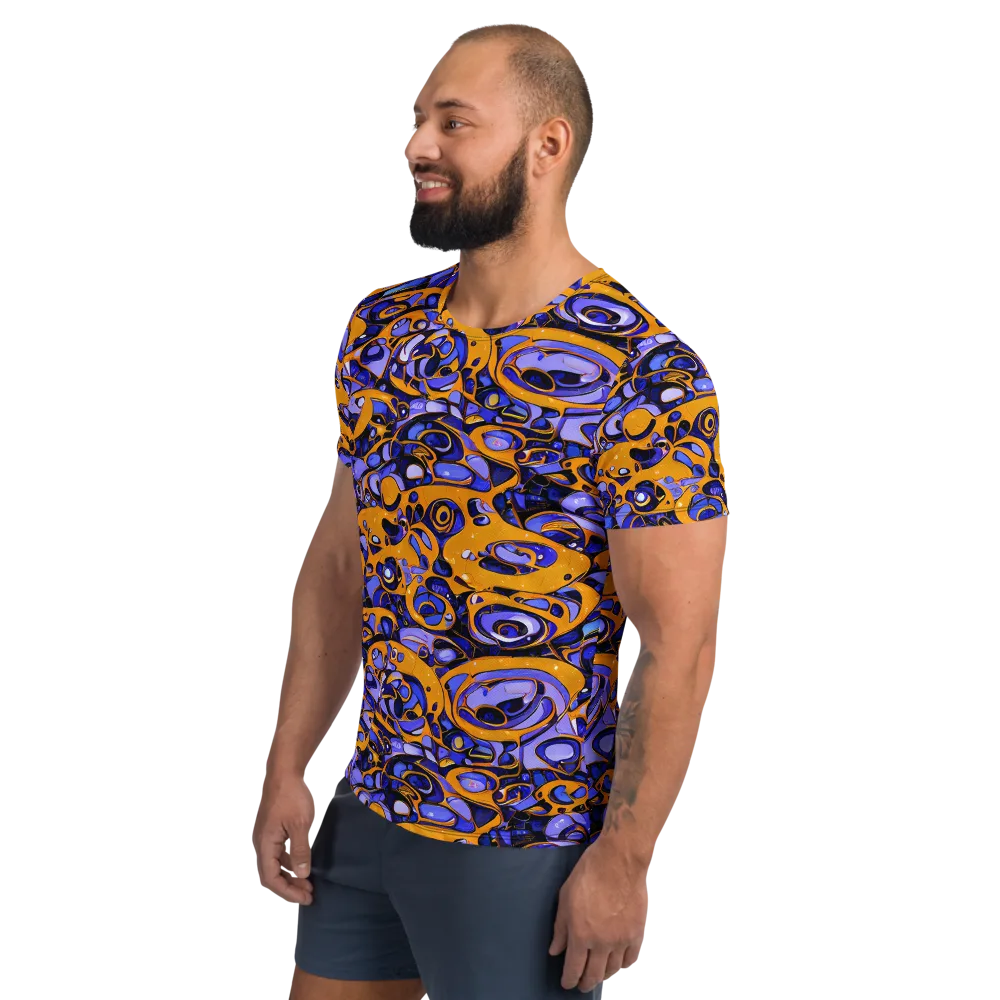 Psychedelic Alloy on Men's Athletic T-Shirt — Left