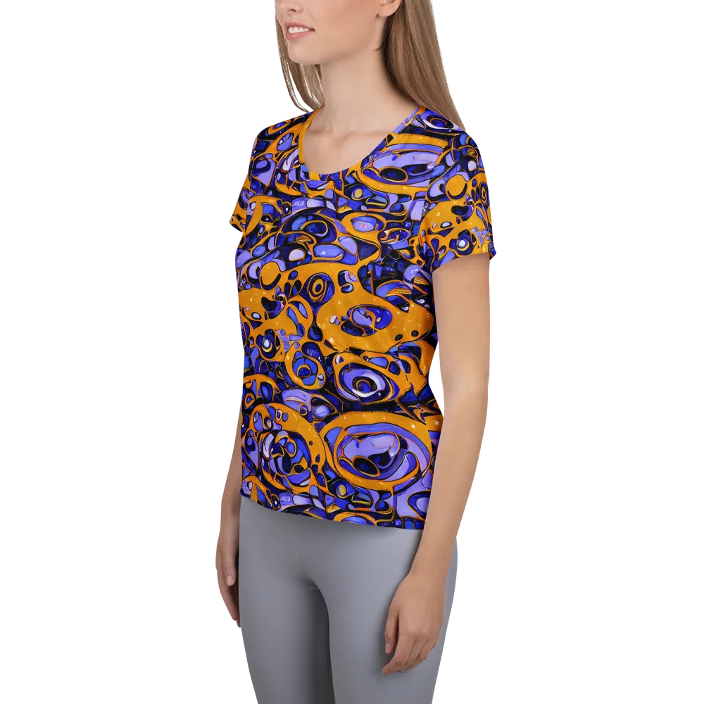 Psychedelic Alloy on Women's Athletic T-Shirt — Left