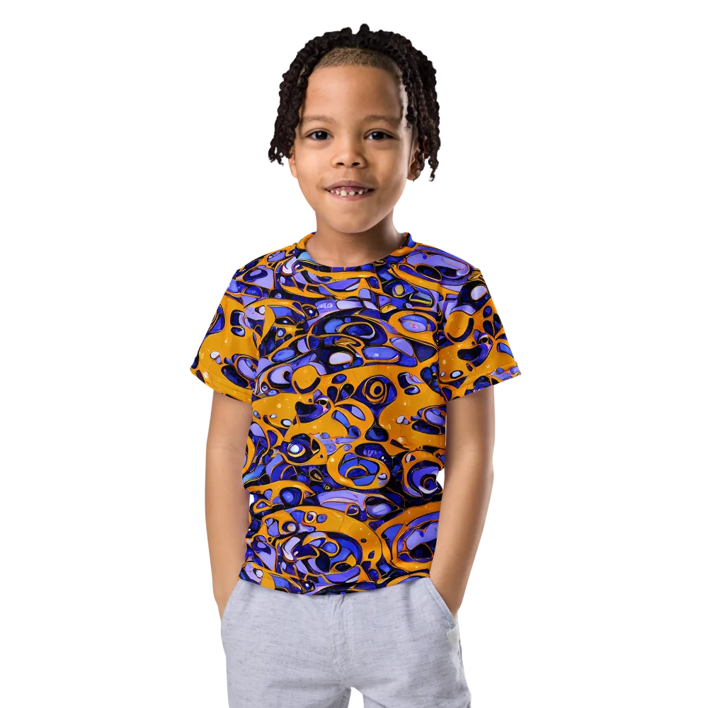 Psychedelic Alloy on Kids Crew Neck T-Shirt — Front