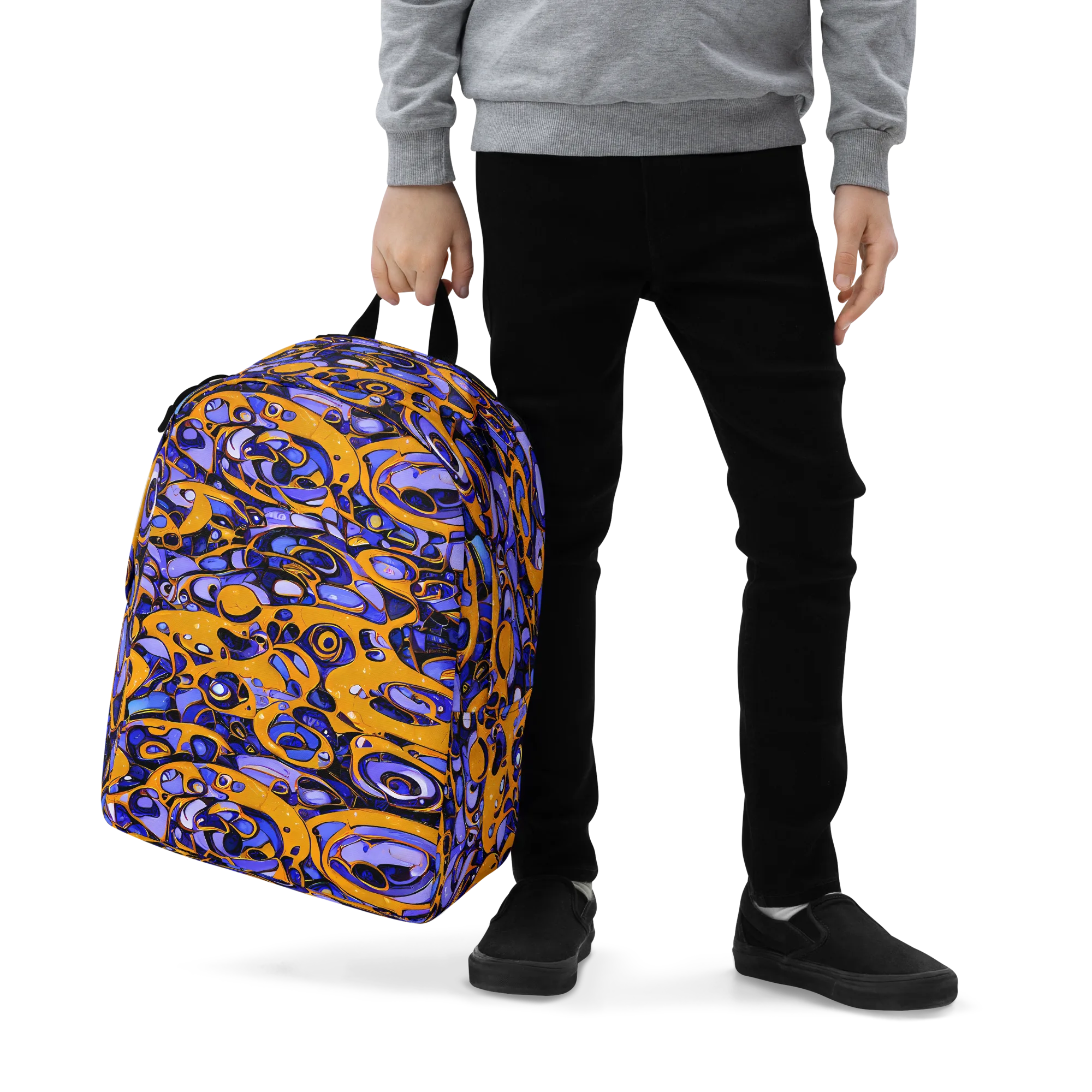 Psychedelic Alloy on Minimalist Backpack — Zoomed-in