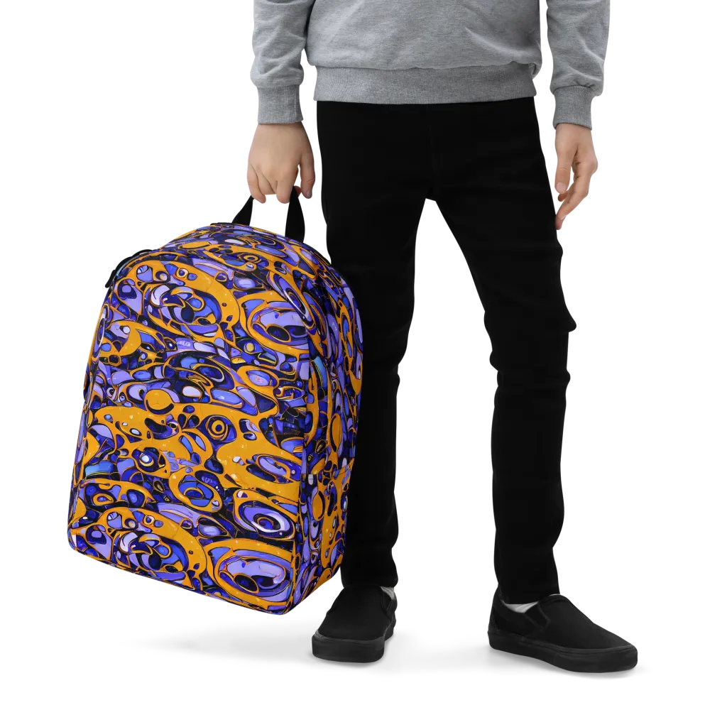 Psychedelic Alloy on Minimalist Backpack — Zoomed-in