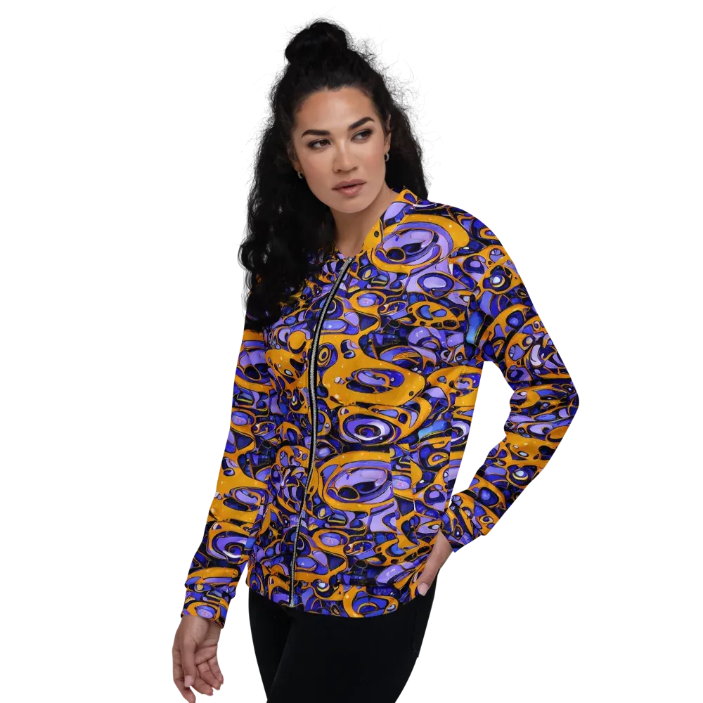 Psychedelic Alloy on Bomber Jacket — Left