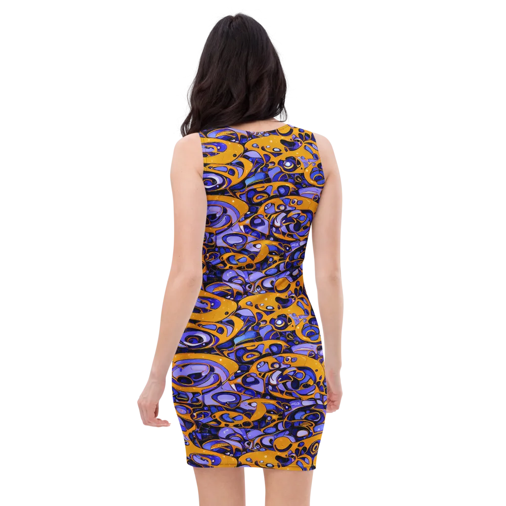 Psychedelic Alloy on Bodycon Dress — Back