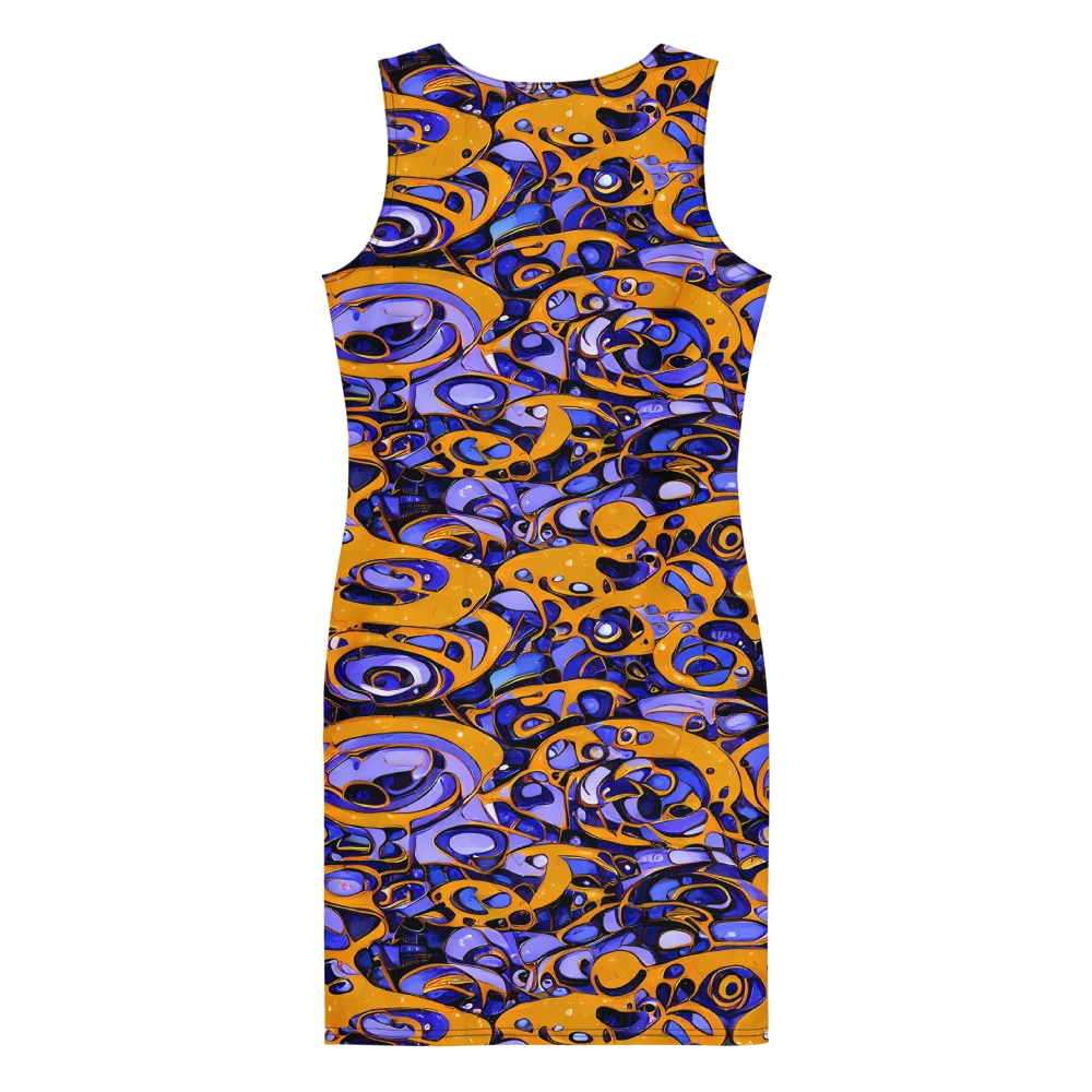 Psychedelic Alloy on Bodycon Dress — Back