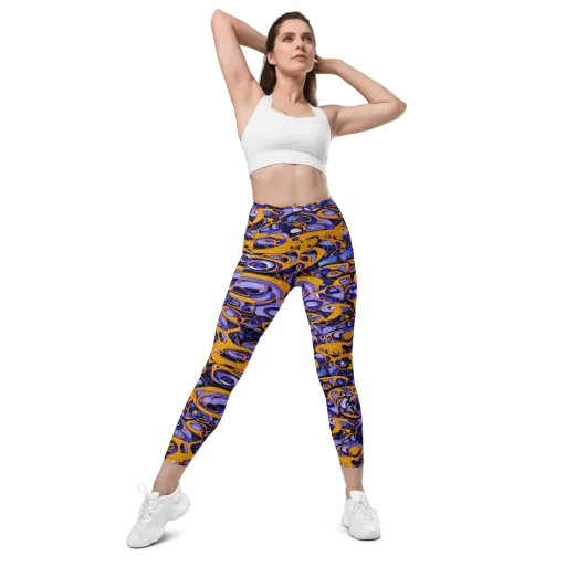 Psychedelic Alloy on a Leggings with Pockets